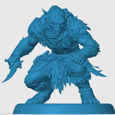 Mô hình 3D Bugbear Rogue - Nhân vật Kẻ trộm cho game RPG, D&D