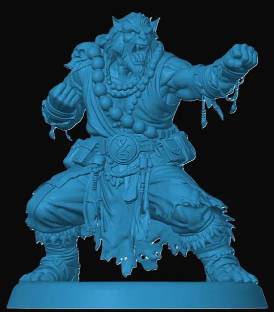 Mô hình Bugbear Monk 3D cho D&D và Tabletop RPG - Image 1