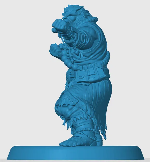 Mô hình Bugbear Monk 3D cho D&D và Tabletop RPG - Image 2