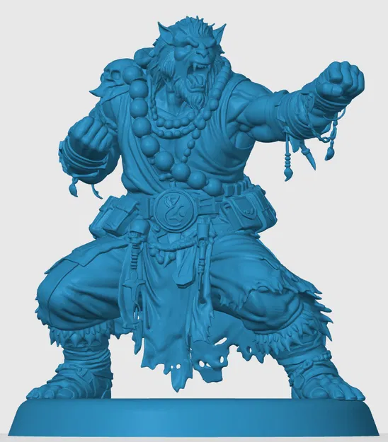 Mô hình Bugbear Monk 3D cho D&D và Tabletop RPG - Image 3