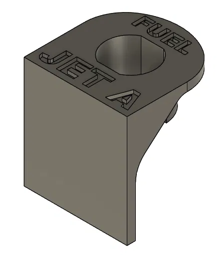 Giá đỡ cổng tiếp nhiên liệu Kent QD Jet Fuel Port (STL) - Image 1