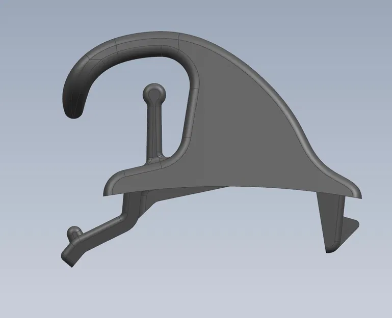 Móc treo rèm xe Renault Latitude - Phụ tùng in 3D thay thế chất lượng - Image 1