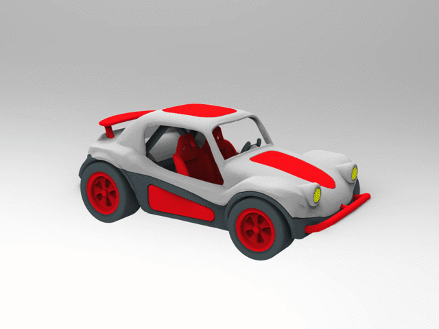 Mô hình xe đua địa hình Car V15 - File in 3D chất lượng cao - Image 1