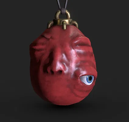 Mô hình 3D mặt dây chuyền Behelit Berserk cực chất cho fan - Image 1