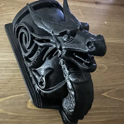 Giá treo đồ gắn tường hình rồng