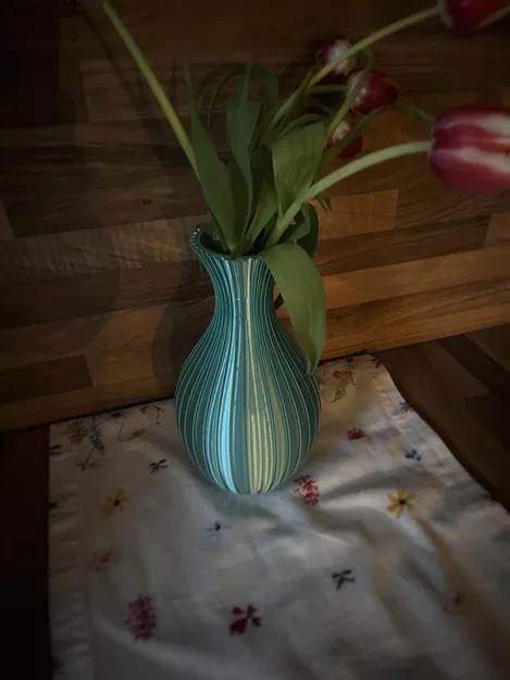 Mẫu bình hoa trang trí in 3D nghệ thuật đẹp mắt - Image 1