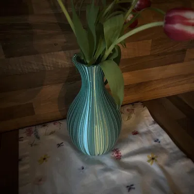 Mẫu bình hoa trang trí in 3D nghệ thuật đẹp mắt