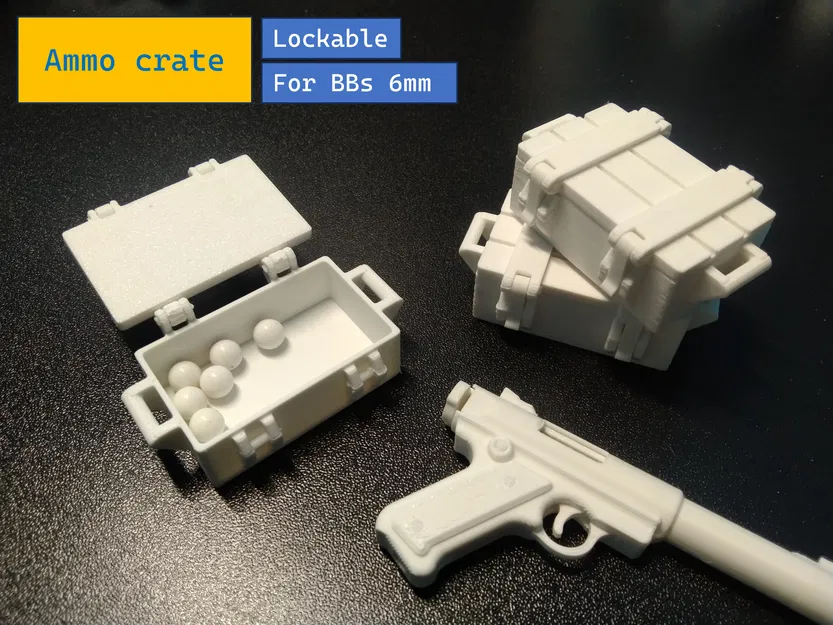 Mô hình thùng đạn mini (Ammo Crate) đựng đạn BBs 6mm cực chất - Image 1