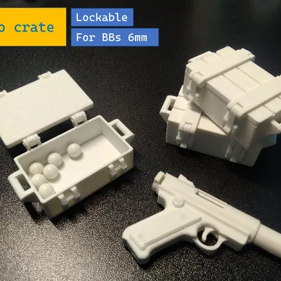 Mô hình thùng đạn mini (Ammo Crate) đựng đạn BBs 6mm cực chất