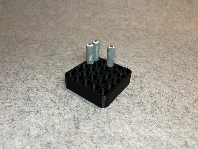 Khay 3D đựng pin AAA gọn gàng (chứa 25 viên) - Image 1