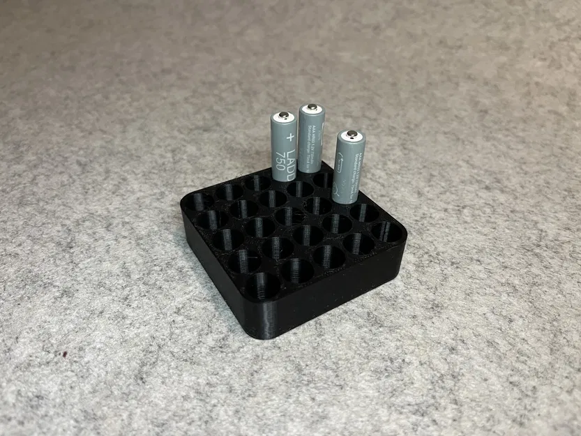 Khay 3D đựng pin AAA gọn gàng (chứa 25 viên) - Image 3