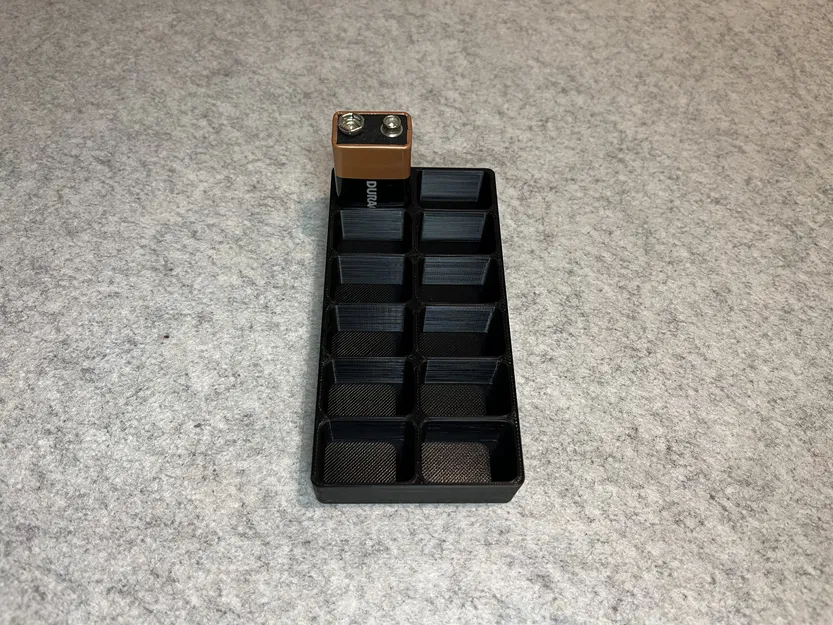 Khay Đựng Pin 9V (Battery Stand) In 3D Gọn Gàng Cho 12 Viên - Image 2