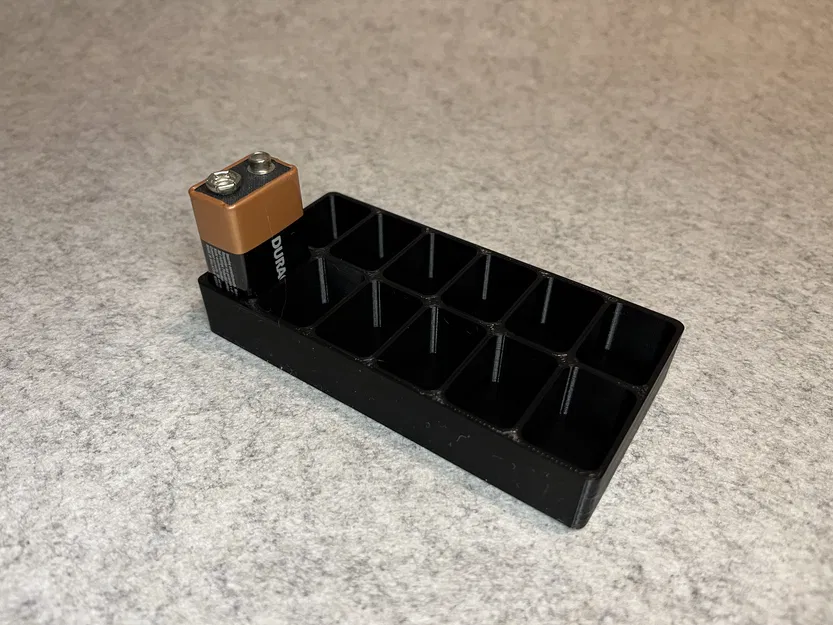 Khay Đựng Pin 9V (Battery Stand) In 3D Gọn Gàng Cho 12 Viên - Image 3