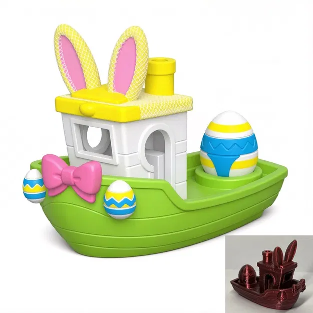 Easter Benchy - Chú thuyền trứng phục sinh xinh xắn - Image 1