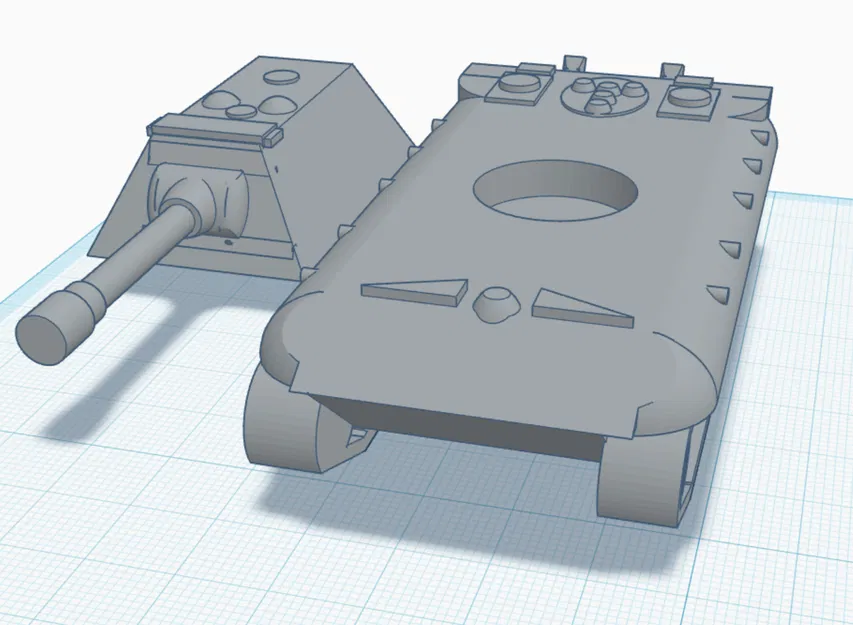 Mô hình xe tăng siêu hạng E-100 dành cho in 3D - Image 1