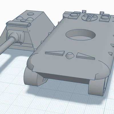 Mô hình xe tăng siêu hạng E-100 dành cho in 3D