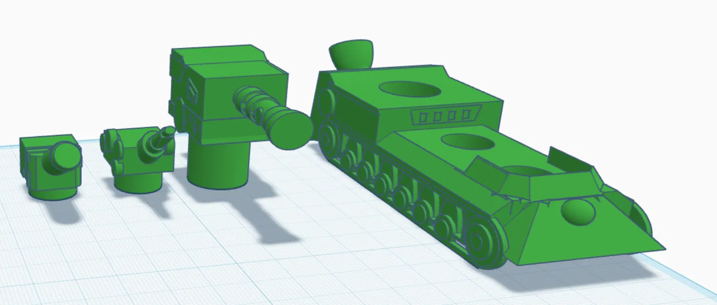 Mô hình xe tăng quái vật Часовой trong series Gerand (In 3D) - Image 1