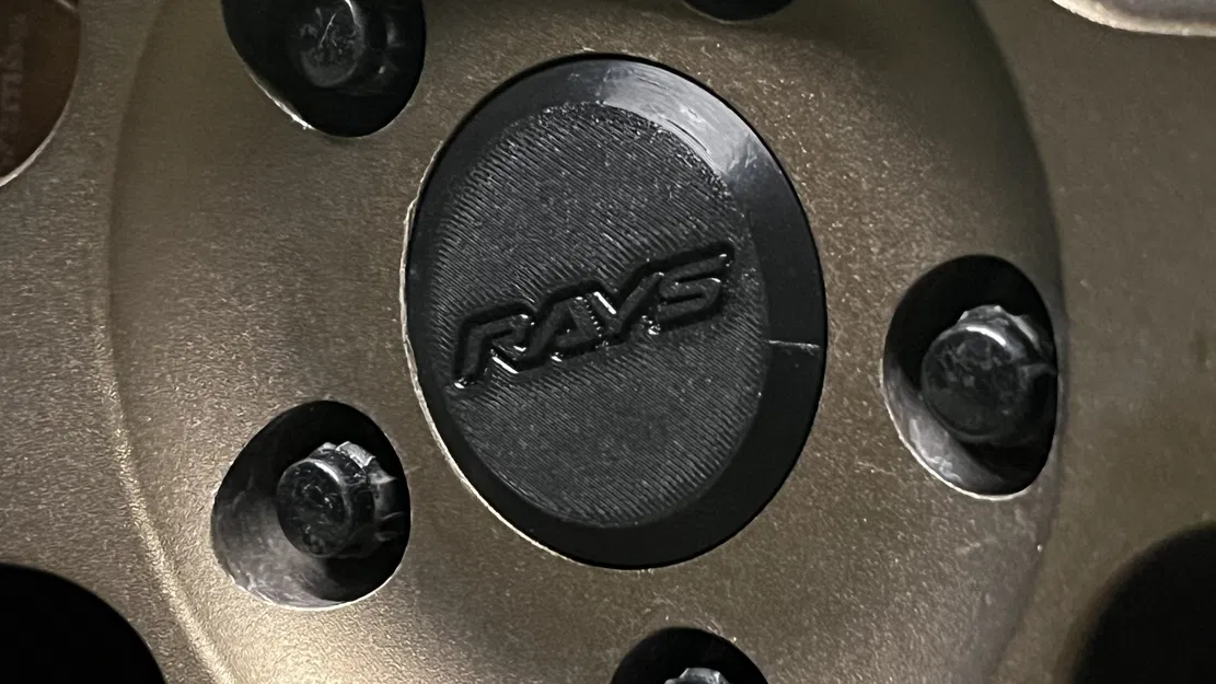 Nắp chụp mâm xe 62mm (Center Caps) - Thiết kế in 3D cho Vordoven/RAYS - Image 1