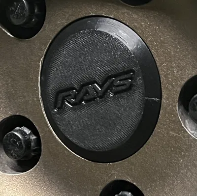 Nắp chụp mâm xe 62mm (Center Caps) - Thiết kế in 3D cho Vordoven/RAYS