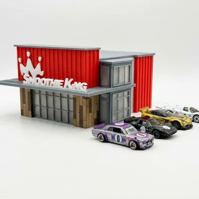 Mô hình cửa hàng Smoothie King 1/64 cực đẹp cho dân chơi xe mô hình