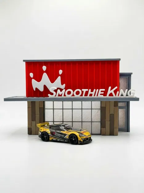 Mô hình cửa hàng Smoothie King 1/64 cực đẹp cho dân chơi xe mô hình - Image 2