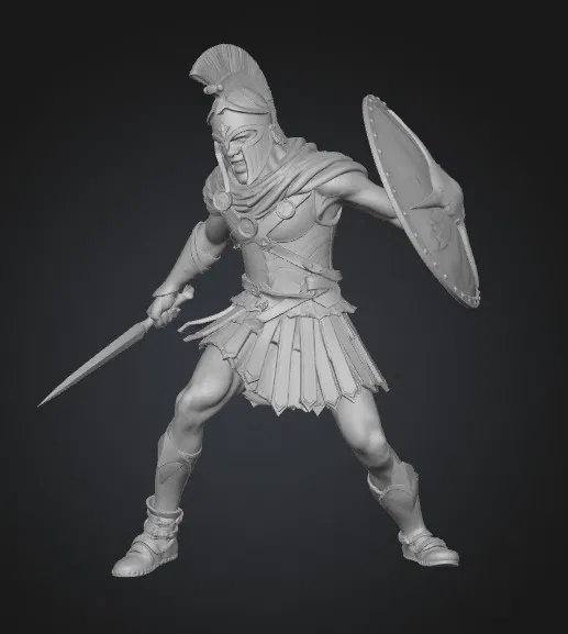 Mô hình Chiến binh Spartan (Spartan Warrior) dũng mãnh in 3D - Image 1