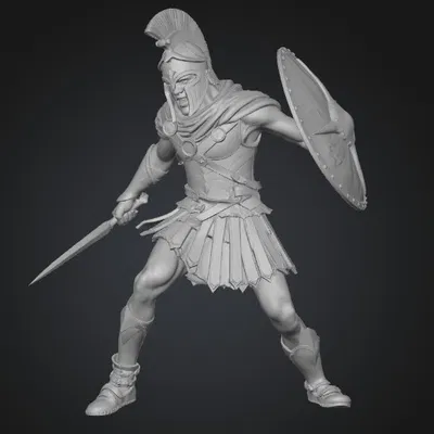 Mô hình Chiến binh Spartan (Spartan Warrior) dũng mãnh in 3D