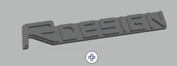 File in 3D Logo R-Design cho xe hơi Volvo V40 - Tự độ xe cá tính - Image 1