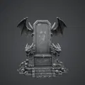 Tượng Dragon Throne – Ngai vàng Vua Rồng phong cách Dark Fantasy - Thumbnail 1