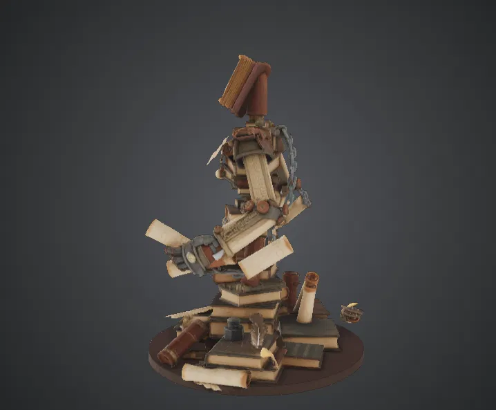 Living Library Golem – Thủ Vệ Giả Làm Từ Sách Cổ - Image 2