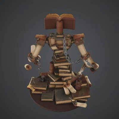 Living Library Golem – Thủ Vệ Giả Làm Từ Sách Cổ