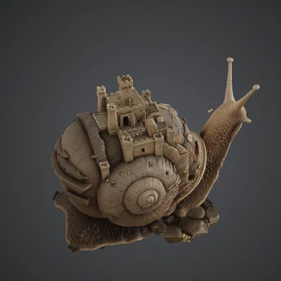 Snail Castle Fortress – Mô hình lâu đài ốc sên huyền ảo