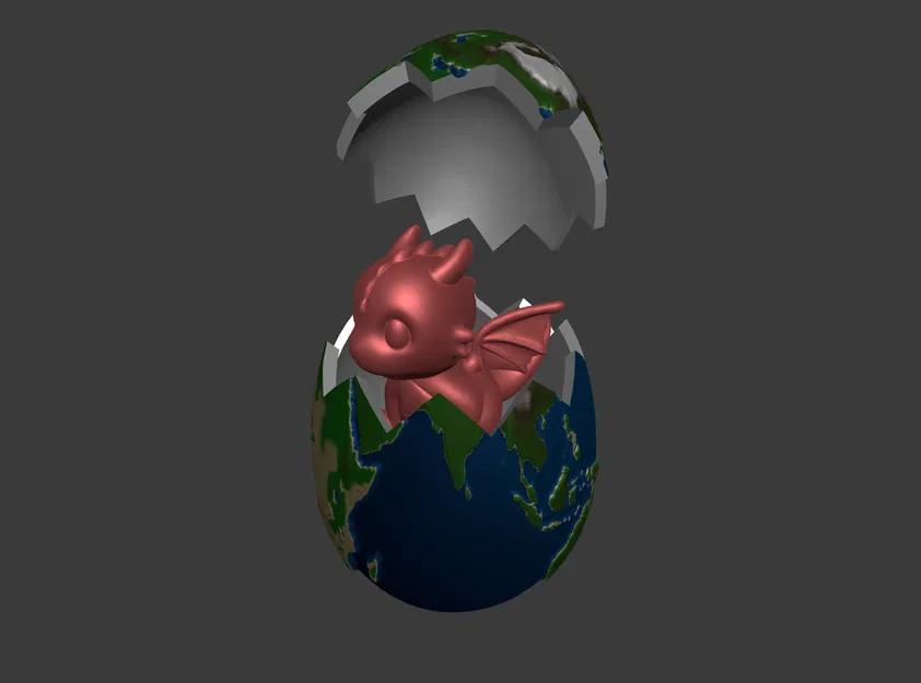 Mô hình hộp đựng hình quả trứng địa cầu độc đáo in 3D - Image 4