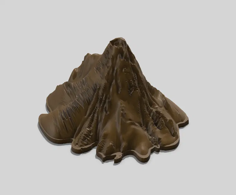 Mô hình núi lửa 3D cho thí nghiệm khoa học tại nhà - Image 1