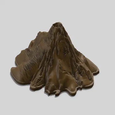 Mô hình núi lửa 3D cho thí nghiệm khoa học tại nhà