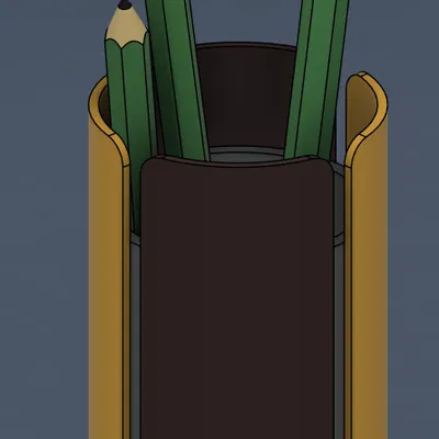 Ống cắm bút hiện đại dạng nan dọc / Cốc đựng bút kiểu Modular