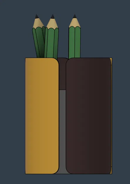 Ống cắm bút hiện đại dạng nan dọc / Cốc đựng bút kiểu Modular - Image 2