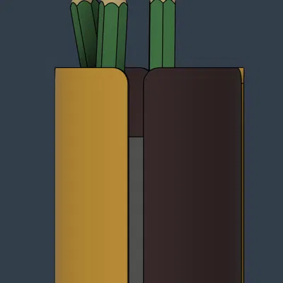 Ống cắm bút hiện đại dạng nan dọc / Cốc đựng bút kiểu Modular