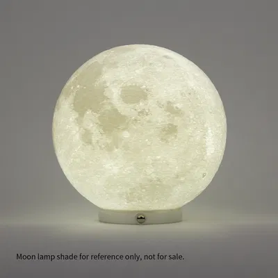 Chụp đèn hình mặt trăng kèm đế