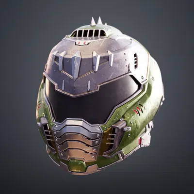 Mô hình 3D Mũ Doom Slayer Dark Ages (DOOM: The Dark Ages)