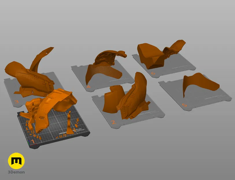 Mô hình 3D Mũ Doom Slayer Dark Ages (DOOM: The Dark Ages) - Image 4