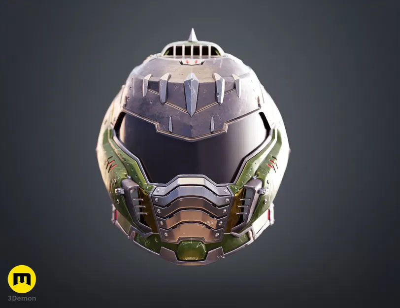 Mô hình 3D Mũ Doom Slayer Dark Ages (DOOM: The Dark Ages) - Image 5