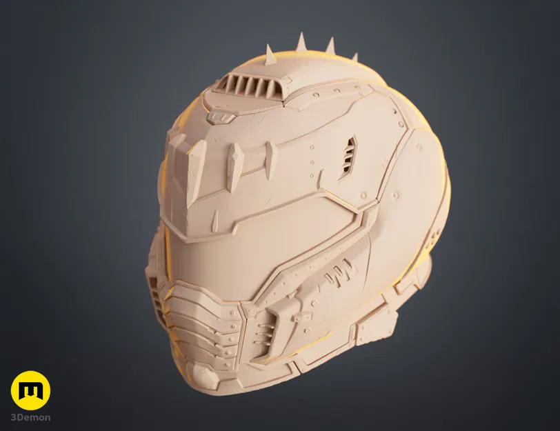 Mô hình 3D Mũ Doom Slayer Dark Ages (DOOM: The Dark Ages) - Image 17