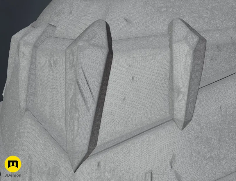 Mô hình 3D Mũ Doom Slayer Dark Ages (DOOM: The Dark Ages) - Image 19