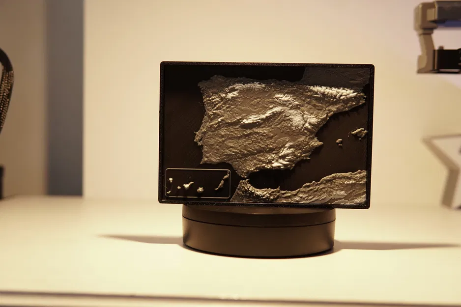 Bản đồ địa hình Tây Ban Nha - Bán đảo Iberia - Image 5