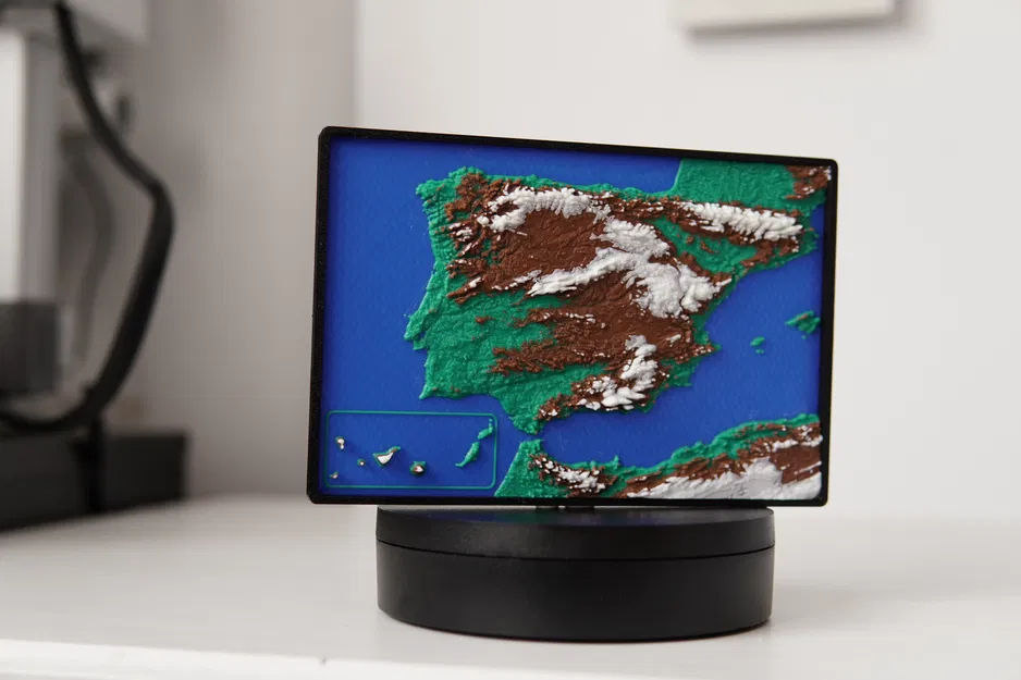 Bản đồ địa hình Tây Ban Nha - Bán đảo Iberia - Image 7