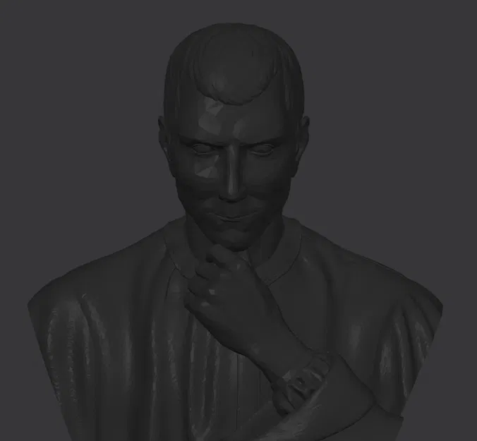 Mô hình tượng bán thân Niccolò Machiavelli in 3D nghệ thuật - Image 1