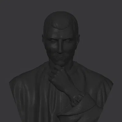 Mô hình tượng bán thân Niccolò Machiavelli in 3D nghệ thuật