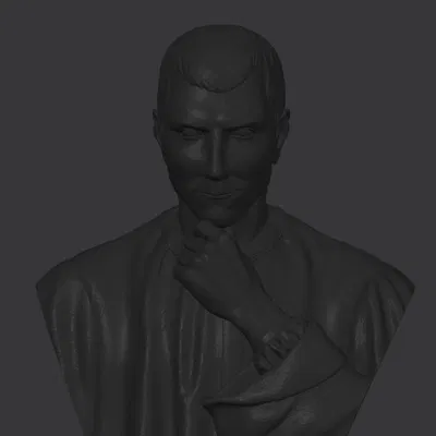 Mô hình tượng bán thân Niccolò Machiavelli in 3D nghệ thuật