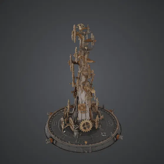 Clockwork Gear Tree – Cây Cơ Khí Phong Cách Steampunk - Image 2